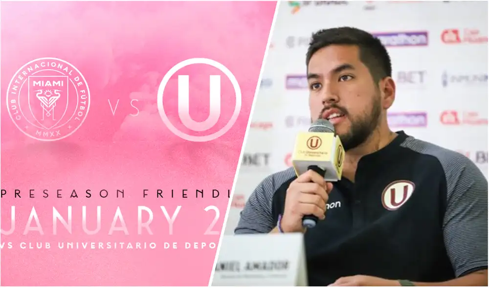 Universitario de Deportes, luego de este partido, realizará su Noche Crema, este sábado. Foto: composición/Inter Miami/ Daniel Amador twitter