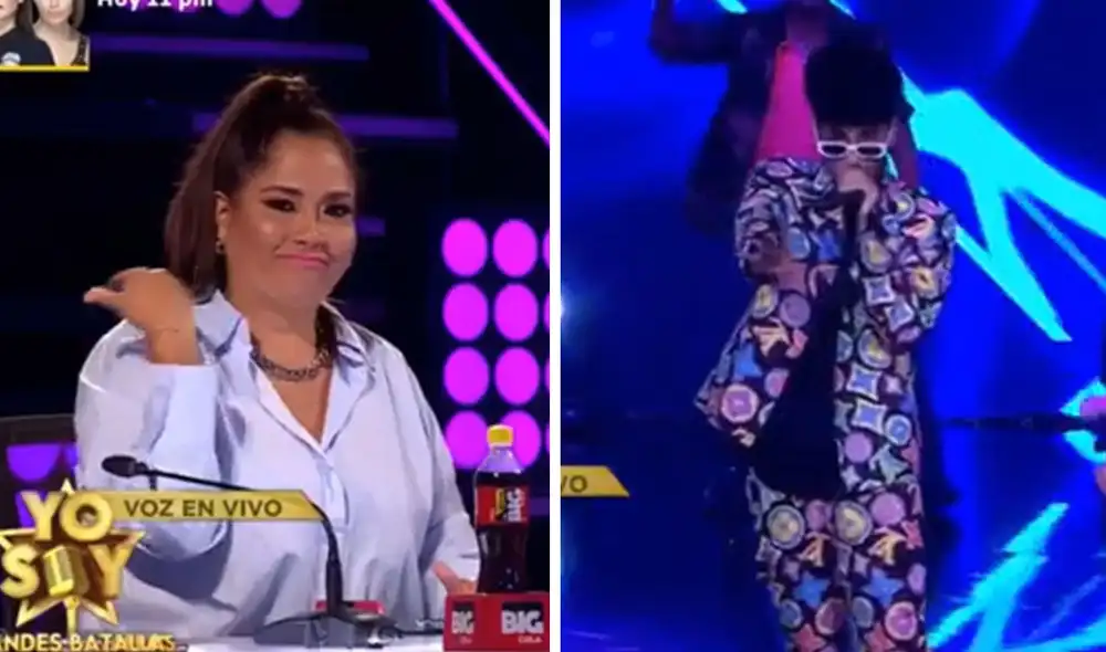 Bad Bunny sorprendió al jurado de Yo soy con su presentación de este martes. Foto: captura Latina