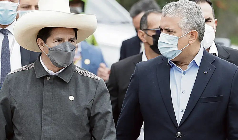 Integración. Duque (d) recibirá a Pedro Castillo en la XVI Cumbre de la Alianza del Pacífico. Foto: difusión