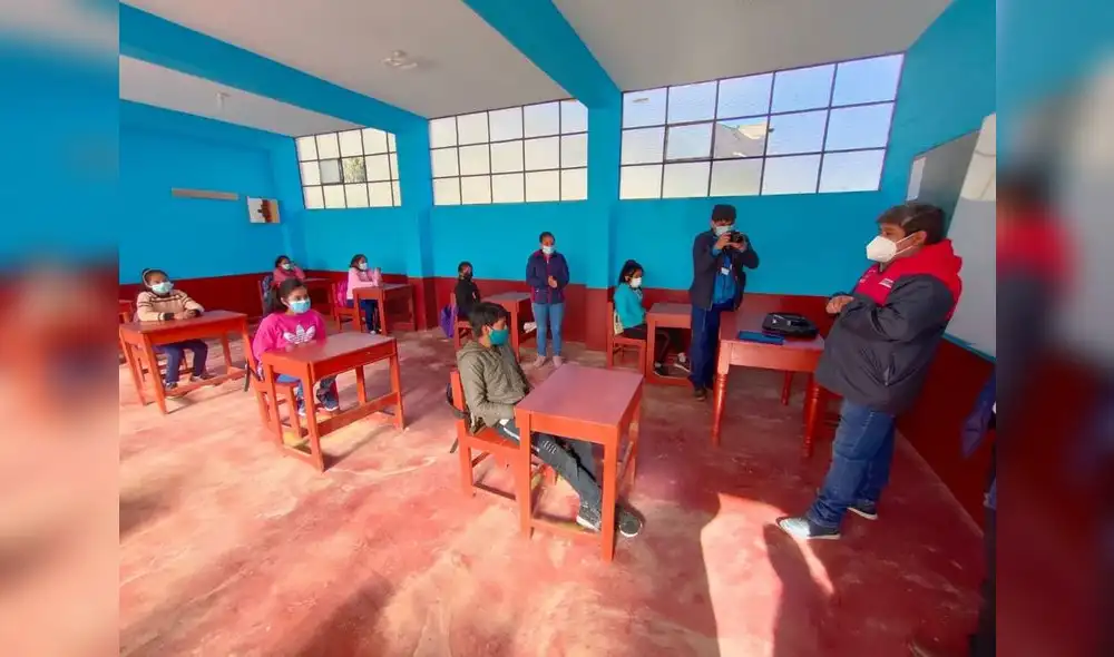 Clases presenciales 2022. Foto: Andina