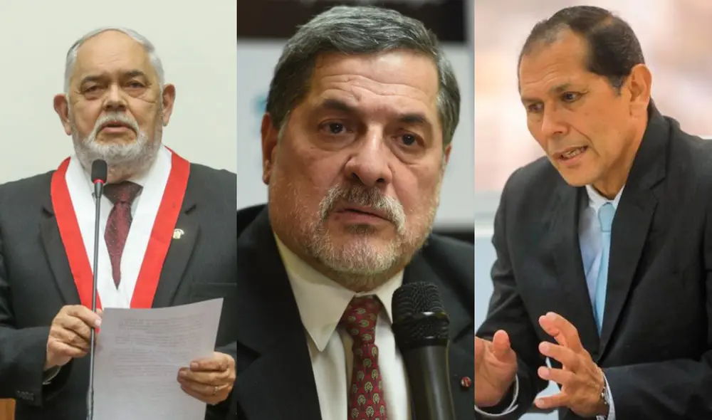 Congresistas Jorge Montoya (Renovación Popular) y Ernesto Bustamante (Fuerza Popular), y el ministro de la Producción Jorge Luis Prado. Foto: composición Andina/La República/Produce Congresistas Jorge Montoya (Renovación Popular) y Ernesto Bustamante (Fuerza Popular), y el ministro de la Producción Jorge Luis Prado. Foto: composición Andina/La República/Produce