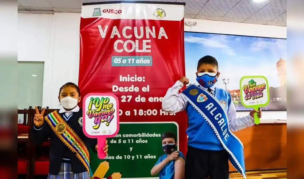 Campaña fue denominada como 'Vacuna Cole'. Foto: GORE Cusco