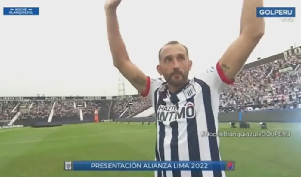 Alianza Lima: Hernán Barcos fue considerado como el mejor futbolista de la temporada 2021. Foto: Captura GolPerú