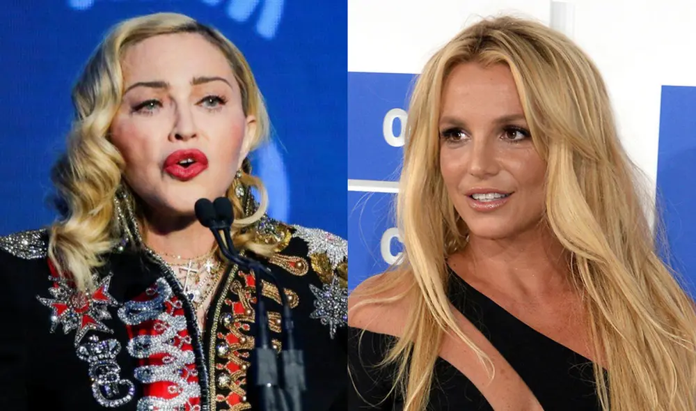 La intérprete de "Like a virgin" se mostró animada con la idea de cantar junto a Britney. Foto: composición/ BBC