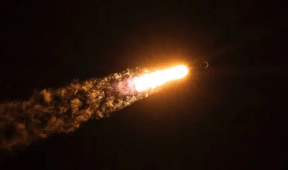 Cohete Falcon 9 lanzado en marzo de 2015 desde Cabo Cañaveral, EE .UU. Foto: SpaceX