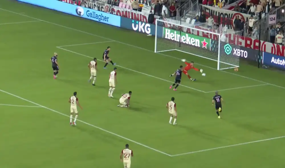 Universitario cae 2-0 ante Inter Miami en los Estados Unidos. Foto: captura
