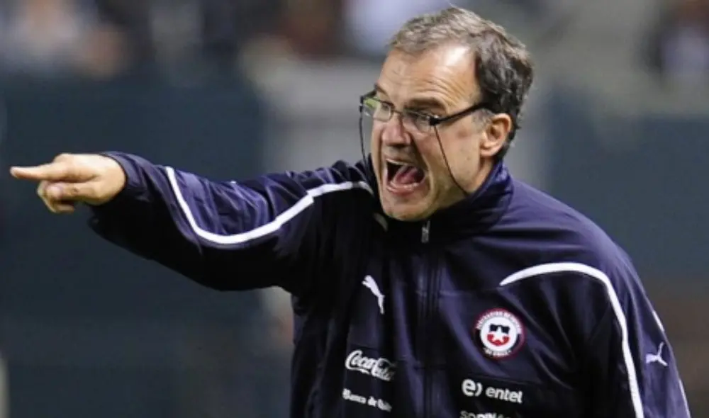 Marcelo Bielsa dirigió la selección de Chile entre 2007 y 2011. Foto: AFP