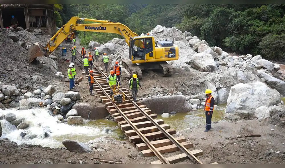 La estación de Machupicchu aún continúa afectada por los estragos del desembalse del río Alcamayo ocurrido el pasado 21 de enero. Foto: Municipalidad de Machupicchu