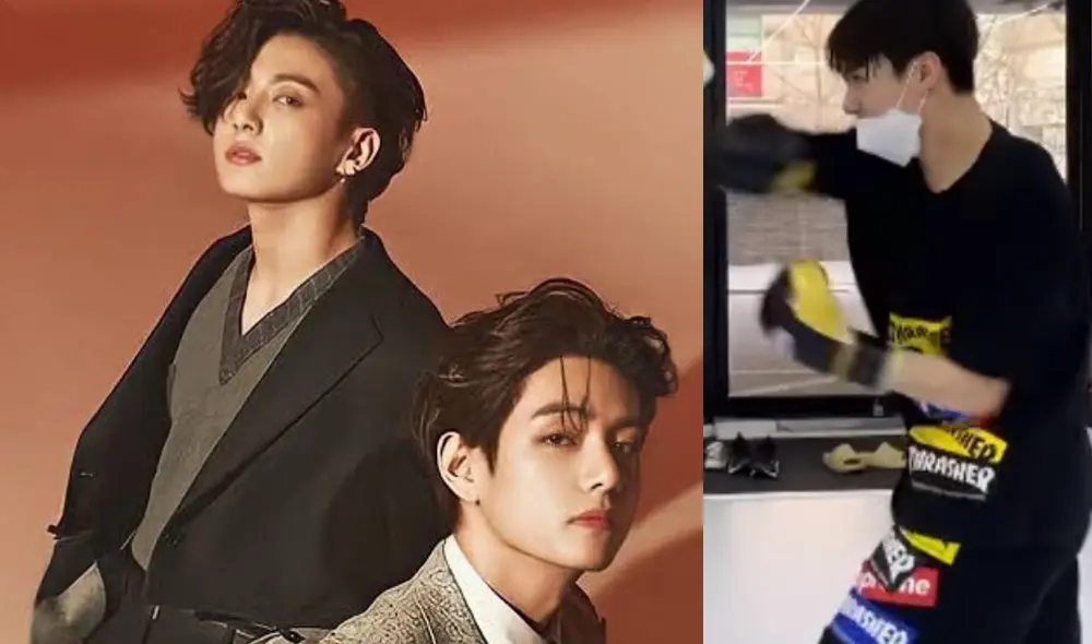 Taehyung de BTS se animó a proponerle a Jungkook un entrenamiento juntos de boxeo. Foto: composición La República/BIGHIT