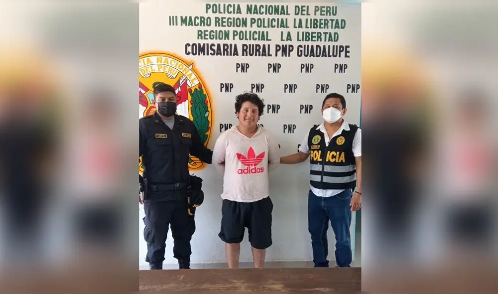 Anthony Urbina fue detenido en la provincia de Chepén. Foto: PNP Anthony Urbina fue detenido en la provincia de Chepén. Foto: PNP