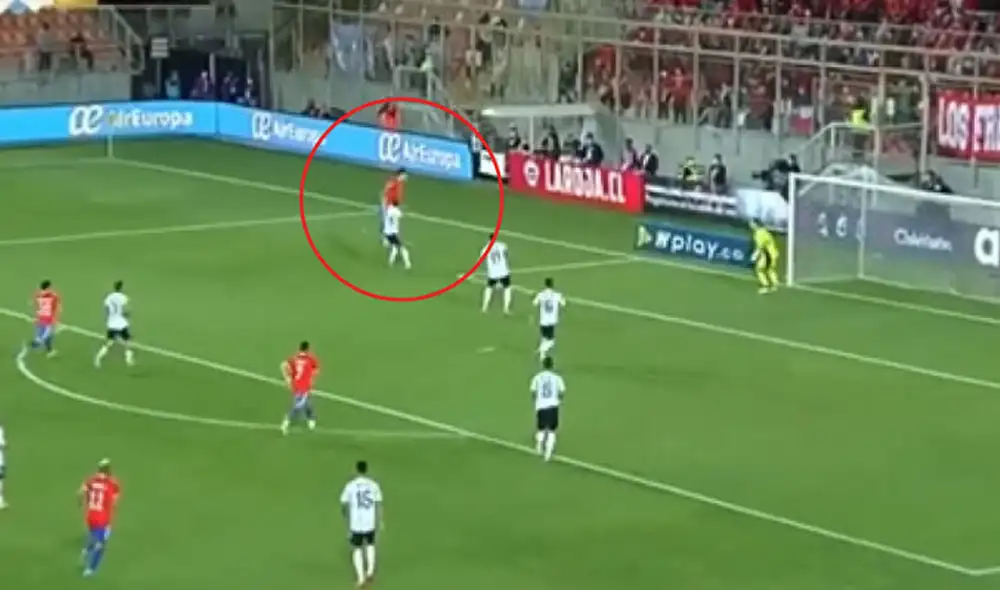 Chile vs. Argentina: Ben Brereton anota de cabeza y empata el marcador. Foto: captura Chile vs. Argentina: Ben Brereton anota de cabeza y empata el marcador. Foto: captura