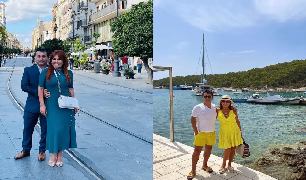 Magaly Medina y Alfredo Zambrano viajaron a Barranquilla para ponerle fin a sus vacaciones. Foto: Magaly Medina/Instagram