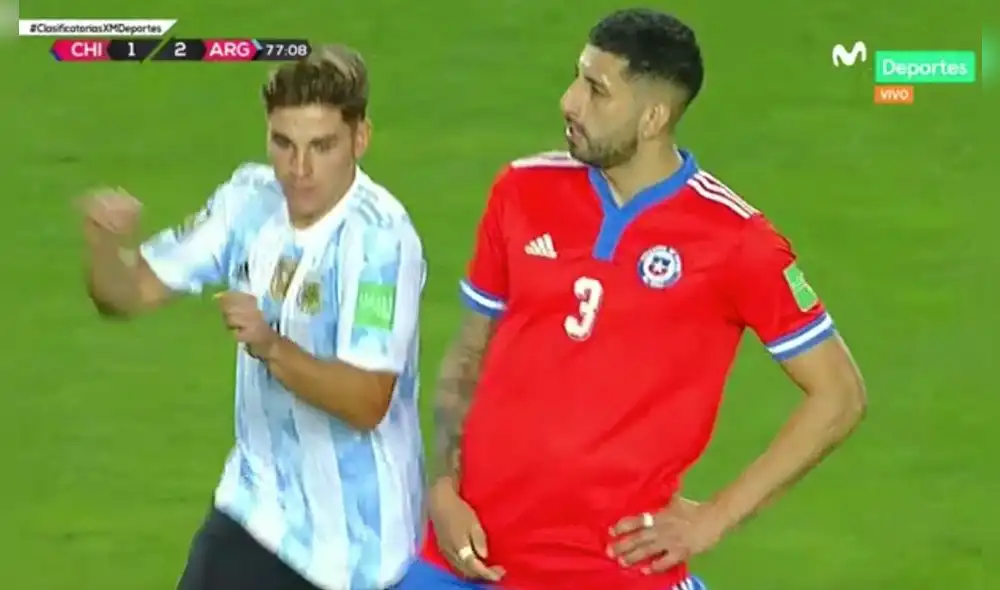 Julián Álvarez fue el goleador del torneo argentino 2021. Foto: captura Movistar Deportes