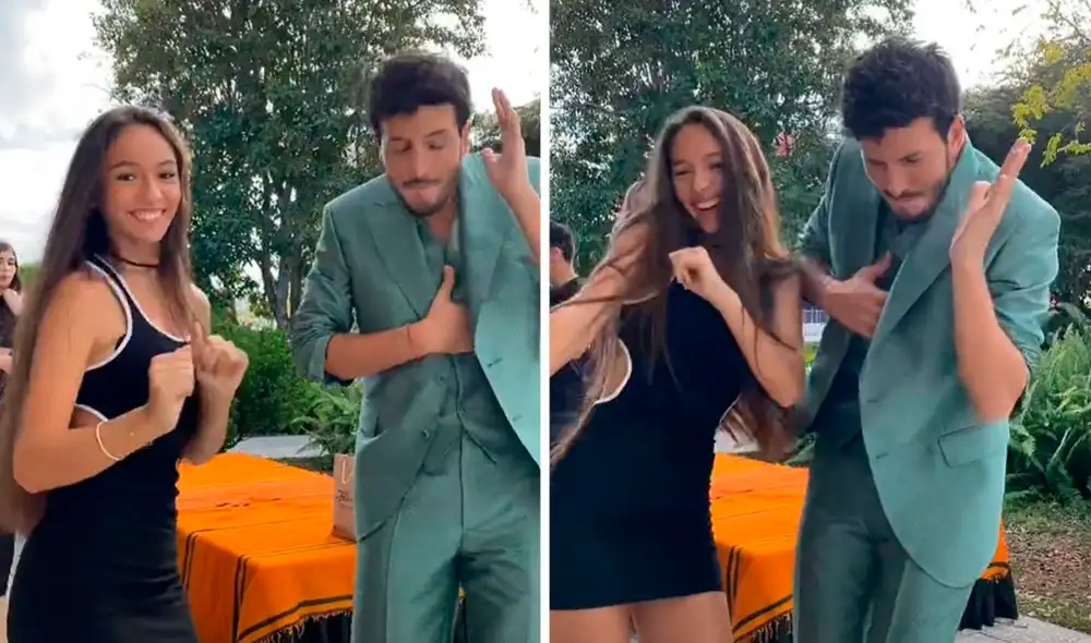 Sebastián Yatra y Alexia Barnechea. Foto: TikTok