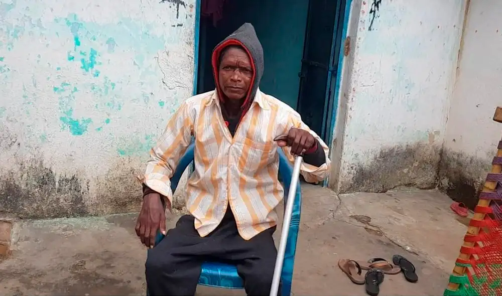 En un terrible accidente automovilístico que sufrió hace cinco años, el hombre perdió la voz y la movilidad. Foto: ANI