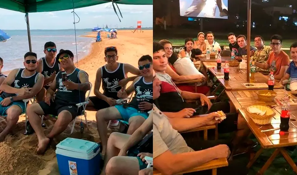 El empresario llevó a sus trabajadores al turístico balneario de Encarnación. Foto: SF Maquinarias/Facebook El empresario llevó a sus trabajadores al turístico balneario de Encarnación. Foto: SF Maquinarias/Facebook