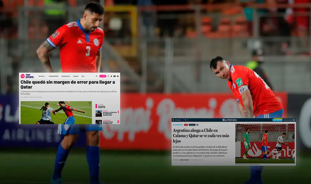 Prensa chilena resalta que su selección está lejos de lograr la clasificación. Foto: composición/EFE Prensa chilena resalta que su selección está lejos de lograr la clasificación. Foto: composición/EFE