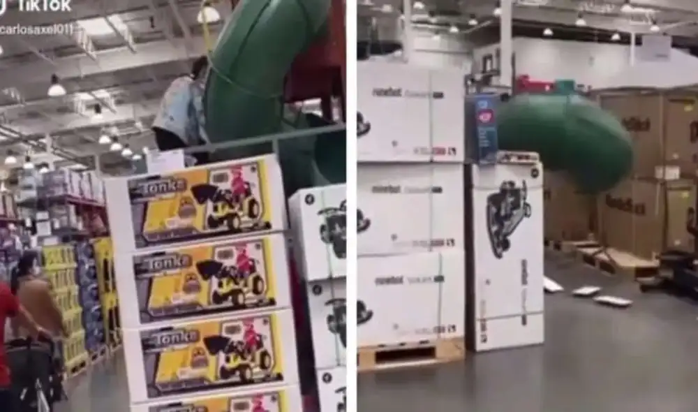 Joven acude a un supermercado por un hot-dog y termina ‘endeudado’ por jugar como niño. Foto: captura de TikTok.