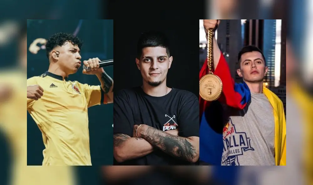 Valles T, Letra y Carpediem, participantes de la FMS Perú. Foto: composición La República