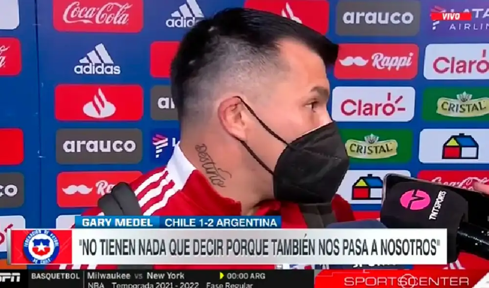 El defensor chileno subrayó que ellos pasaron los mismos problemas que los argentinos. Foto: captura/SportsCenter El defensor chileno subrayó que ellos pasaron los mismos problemas que los argentinos. Foto: captura/SportsCenter