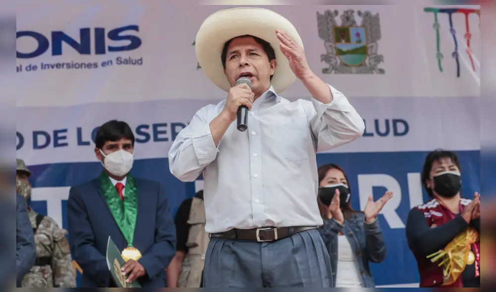 Castillo Terrones se pronunció desde Huari, Ancash. Foto: Presidencia Castillo Terrones se pronunció desde Huari, Ancash. Foto: Presidencia