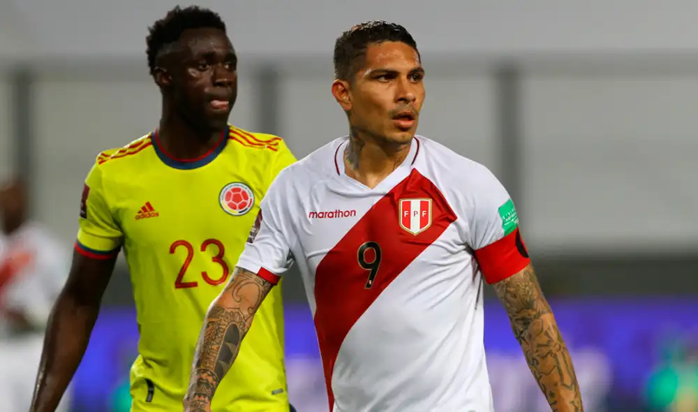 Paolo Guerrero jugó el partido de ida con Colombia en junio del 2021. Foto: Líbero