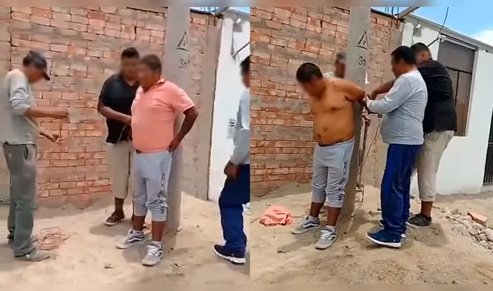 Efectivos de la comisaría del Pedregal arribaron al lugar, detuvieron al hombre y lo trasladaron hacia la dependencia policial. Foto: composición LR/Majes Noticias Efectivos de la comisaría del Pedregal arribaron al lugar, detuvieron al hombre y lo trasladaron hacia la dependencia policial. Foto: composición LR/Majes Noticias