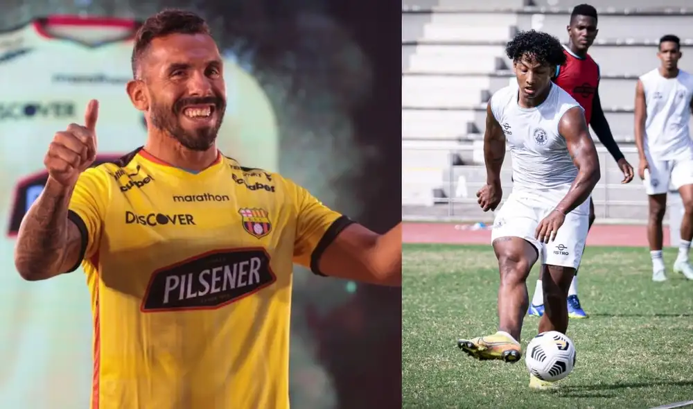 En la Noche Amarilla 2022, el futbolista estelar que representará al local es Carlos Tévez. Foto: composición LR/Instagram Barcelona SC/Guayaquil City