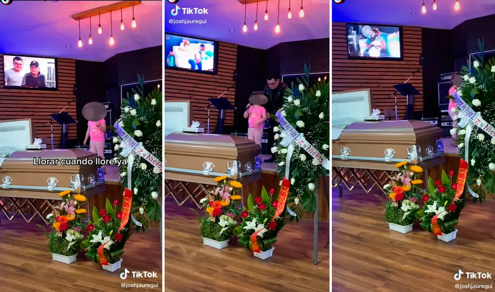 La pequeña, parada en el medio de un escenario, comenzó a cantar un tema muy emotivo para recordar a su abuelo. Foto: captura de TikTok