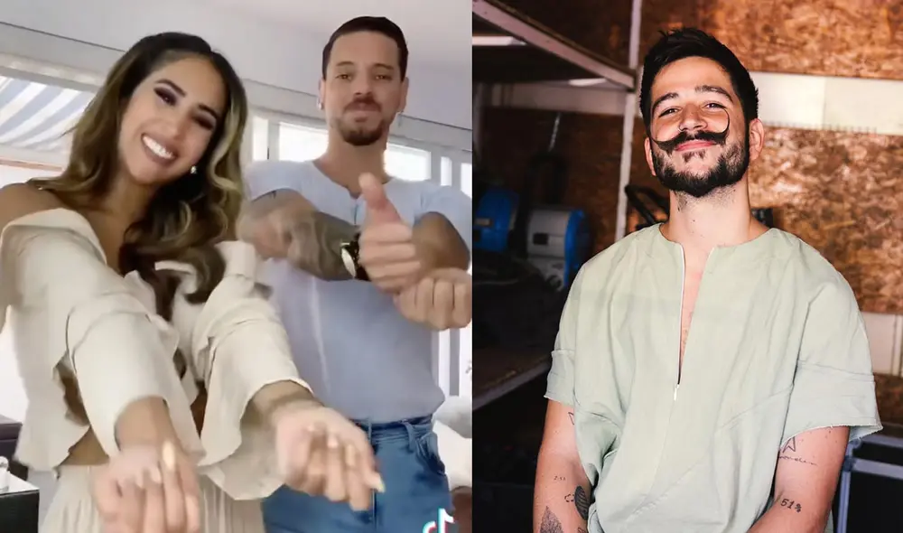 Al cantante colombiano Camilo le gustó la coreografía de Melissa Paredes y Anthony Aranda, tanto así que la compartió en sus redes sociales. Foto: composición/Instagram