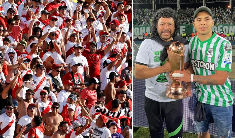 El hijo de René Higuita destacó la actitud de la hinchada blanquirroja. Foto: composición EFE/Instagram