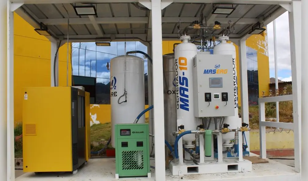 Planta de oxígeno se adquirió con regalías mineras. Foto: FSACh