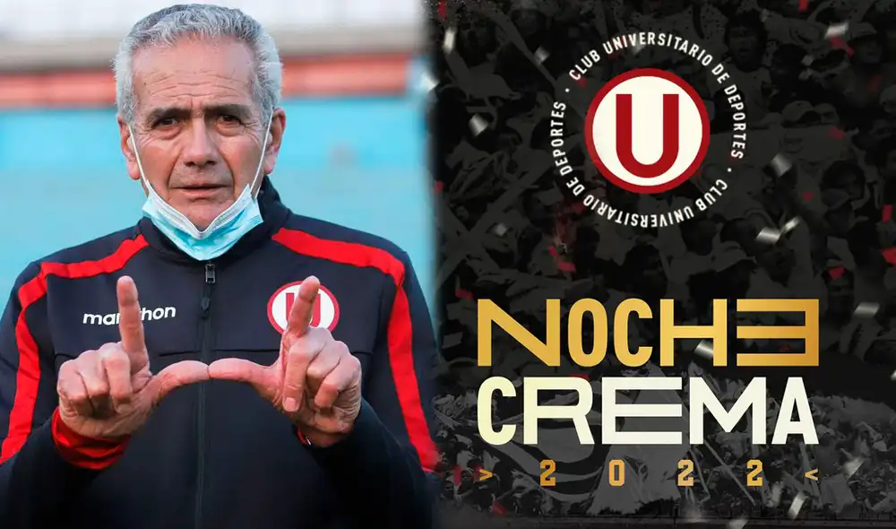 El mensaje de Gregorio Pérez se hizo presente en la Noche Crema. Foto: Composición Liga 1/Universitario. El mensaje de Gregorio Pérez se hizo presente en la Noche Crema. Foto: Composición Liga 1/Universitario.