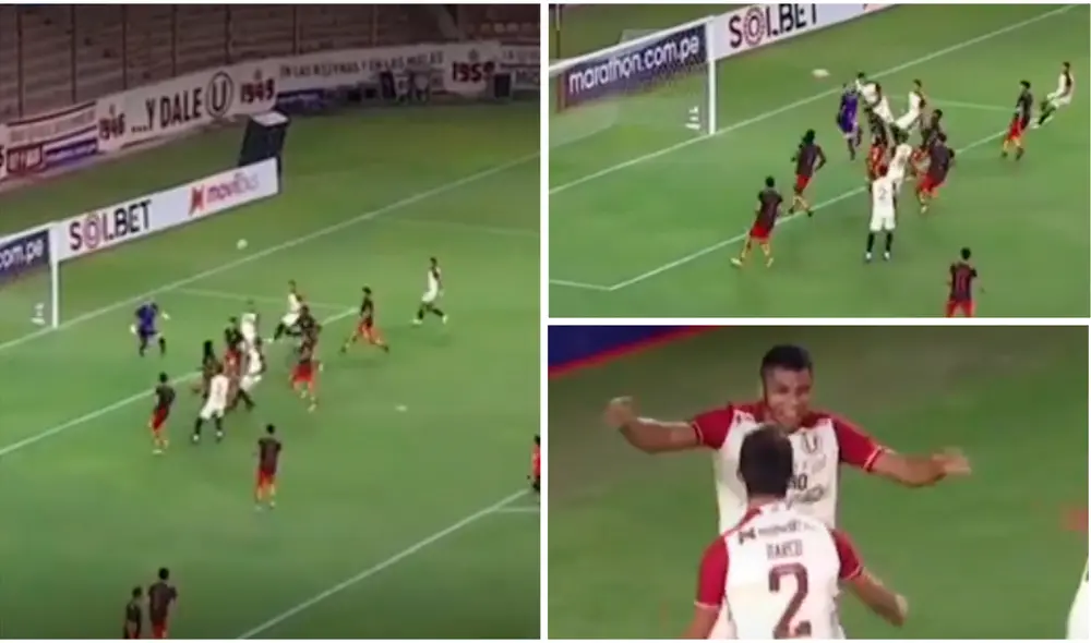 Cayetano se estrenó con gol en la Noche Crema. Foto: composición/ captura Gol Perú