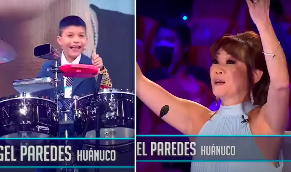 “Ay, no, me muero. Qué belleza, me haces recordar a Tony”, dijo Mimy Succar al ver al joven músico. Foto: composición LR/captura Latina “Ay, no, me muero. Qué belleza, me haces recordar a Tony”, dijo Mimy Succar al ver al joven músico. Foto: composición LR/captura Latina