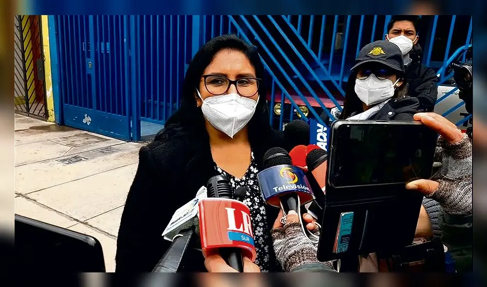 Se defiende. Ugarte es cuestionada por bases de Perú Libre.