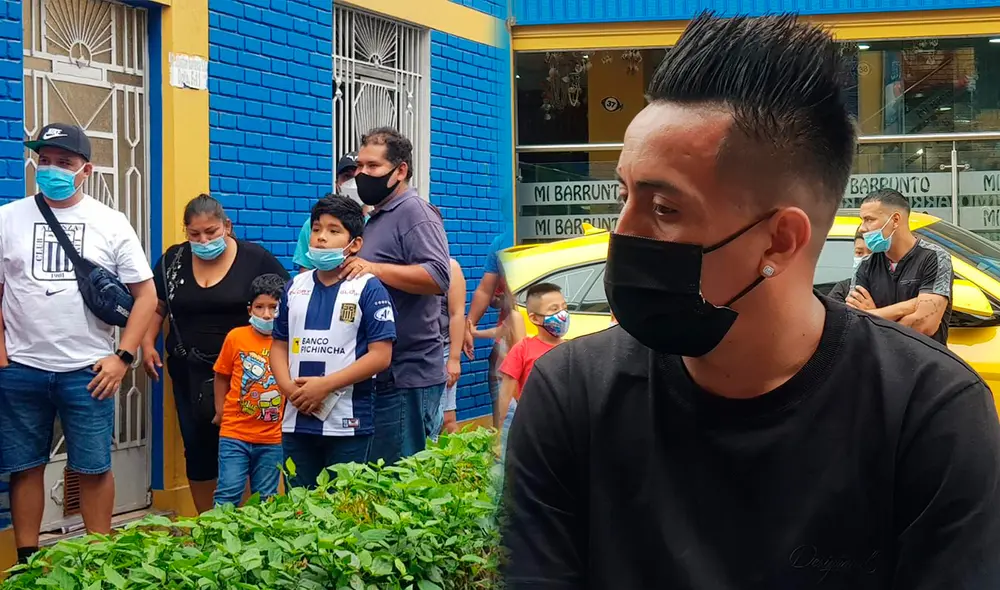 Cueva llegó a la conocida cevichería para firmar camisetas. Foto: Omar Coca/ Urpi-LR.