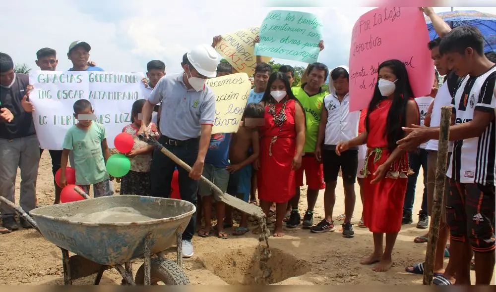 Construirán losas deportivas en comunidades indígenas de Condorcanqui en Amazonas. Foto: Gerencia Subregional de Condorcanqui.