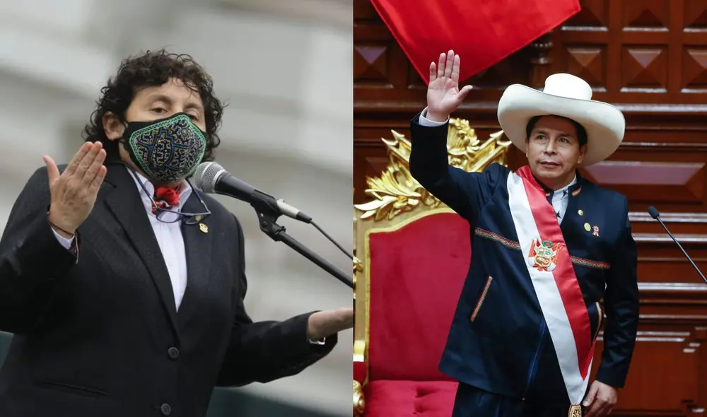 La congresista Susel Paredes se pronunció sobre la renuncia de Avelino Guillen al cargo de ministro del Interior. Foto: composición LR