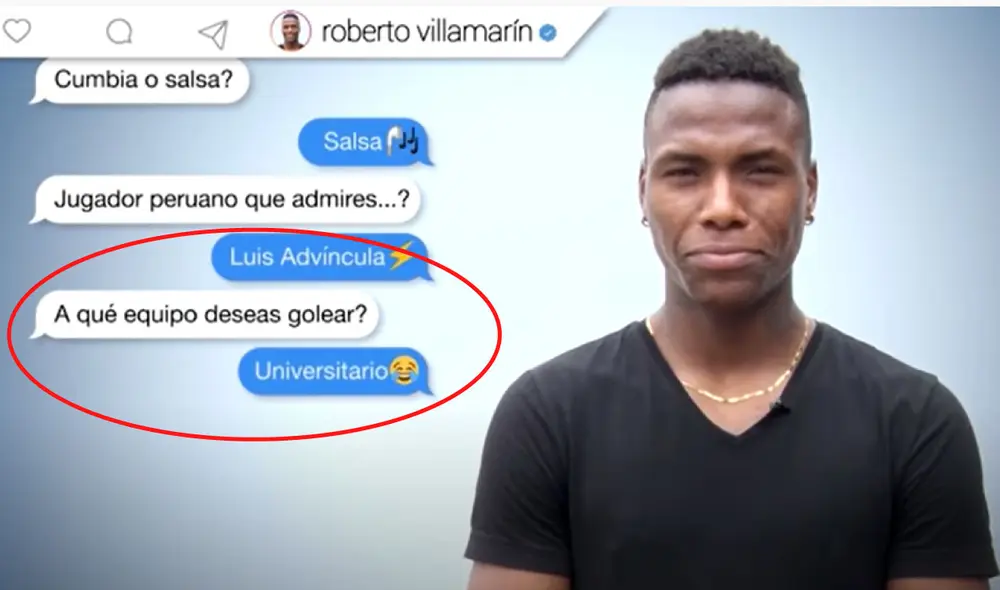 Roberto Villamarín jugó en Alianza Lima en el 2018. Captura: Alianza Lima TV Roberto Villamarín jugó en Alianza Lima en el 2018. Captura: Alianza Lima TV