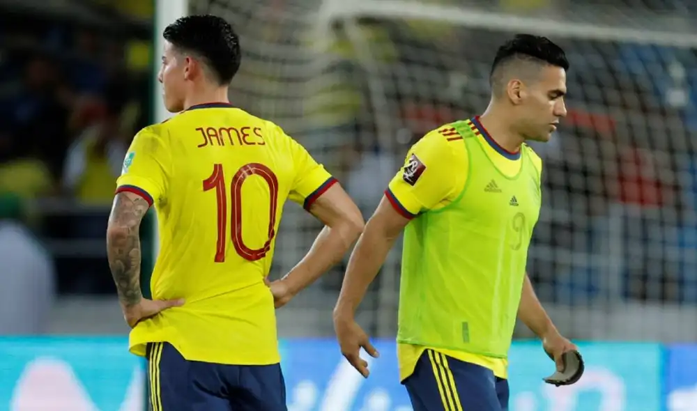 Falcao no completó los 90 minutos ante Perú. Fue sustituido por Miguel Borja. Foto: EFE