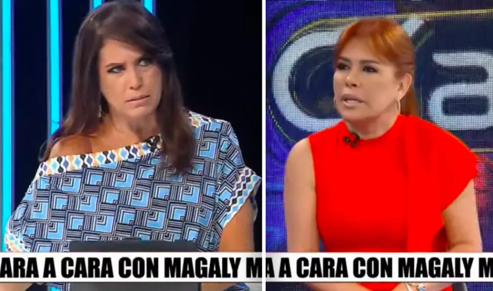 "El sufrimiento no se celebra, pues, pero hay un personaje detrás que has construido”, le dijo la periodista a Magaly Medina en vivo. Foto: composición ATV