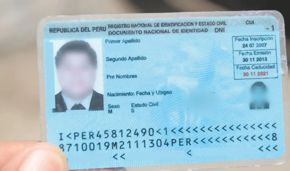 La vigencia de los DNI es hasta el 31 de marzo de 2022. Foto: La República