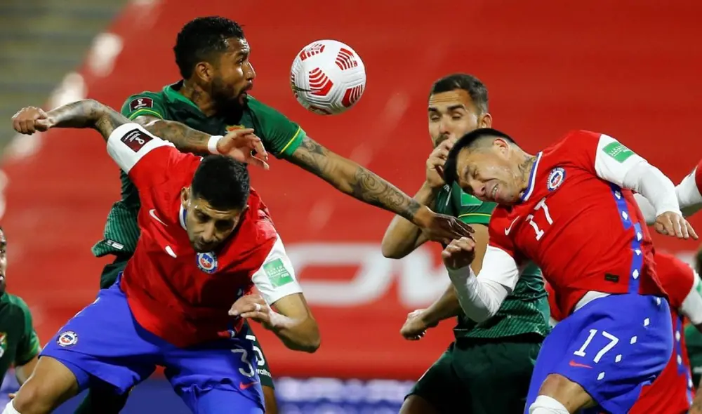 Bolivia y Chile empataron 1-1 en la primera rueda de las Eliminatorias Qatar 2022. Foto: EFE Bolivia y Chile empataron 1-1 en la primera rueda de las Eliminatorias Qatar 2022. Foto: EFE