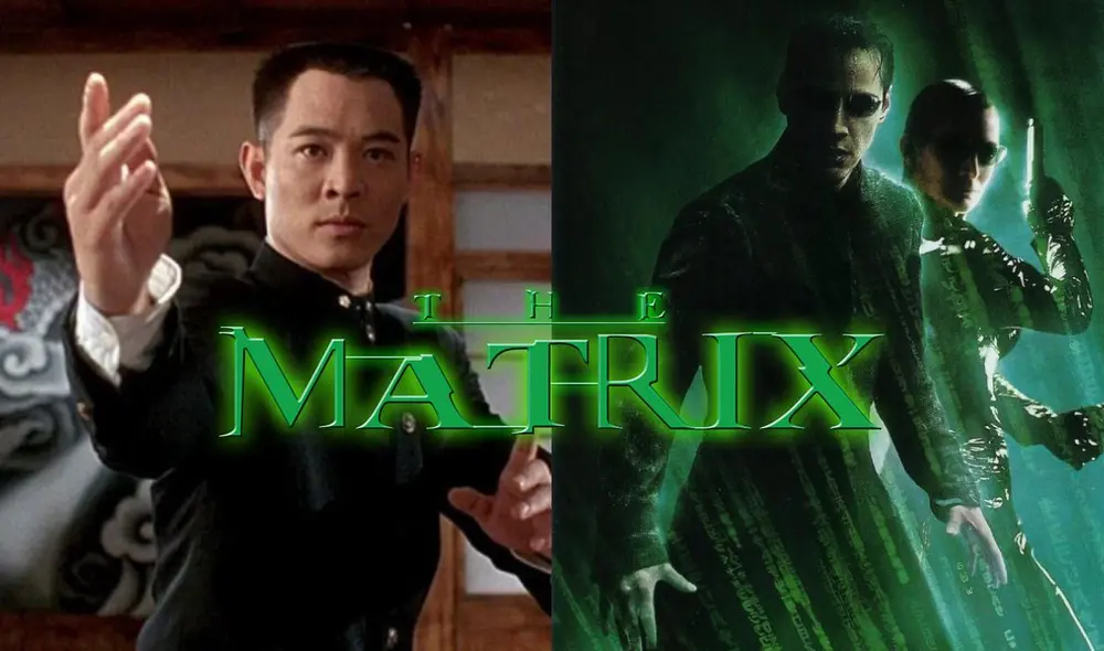 Jet Lit rechazó a Warner y las hermanas Wachowski y prefirió no estar en la saga de Matrix por un conflicto con su arte marcial. Foto: composición/Twitter/Warner Bros