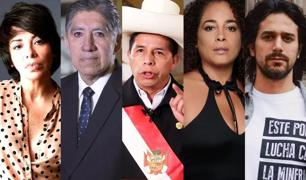 Famosos se pronunciaron sobre la salida de Avelino Guillén. Foto: composición Twitter/presidencia de la República
