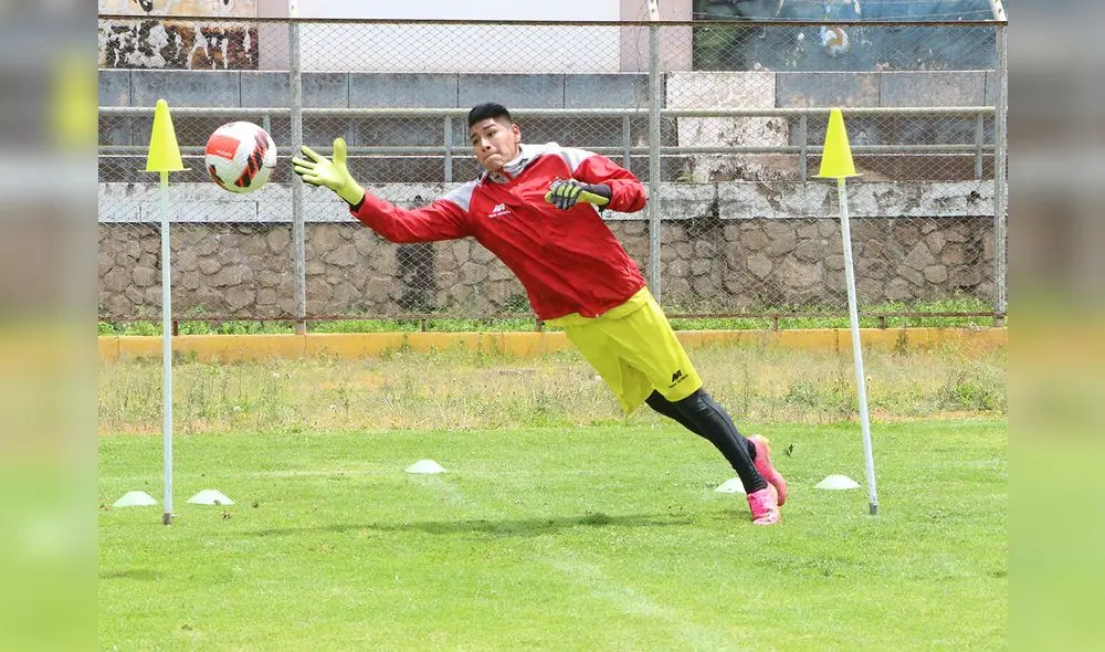 Pedro Trujillo tiene 21 años y espera una chance en el pórtico de Cienciano Foto: Club Cienciano