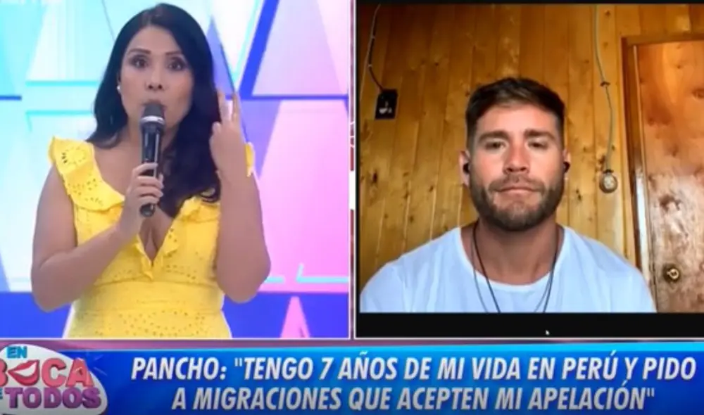 Tula Rodríguez mostró su respaldo ante la complicada situación de Pancho Rodríguez. Foto: captura de América TV Tula Rodríguez mostró su respaldo ante la complicada situación de Pancho Rodríguez. Foto: captura de América TV
