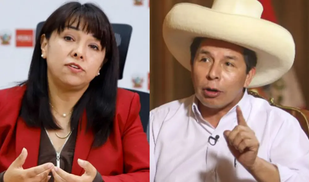 Mirtha Vásquez habló sobre su decisión de presentar su carta de denuncia al presidente Pedro Castillo este lunes. Foto: composición/La República