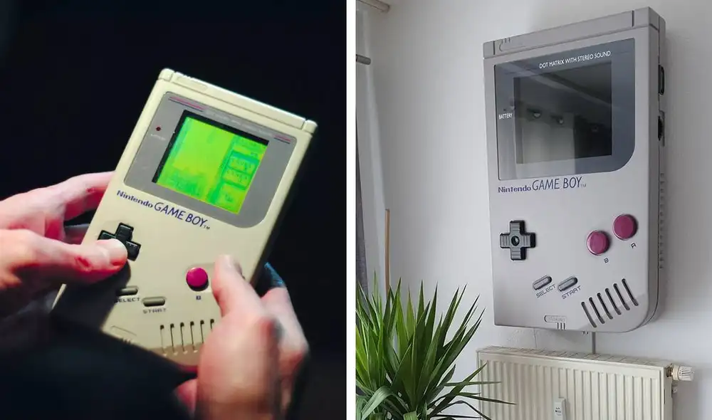 El mueble tomó un total de 235 horas en construirse y tiene un tamaño a escala 7 a 1 respecto a una Game Boy. ¿Lo mejor? Funciona como una consola. Mírala aquí en acción. Foto: composición/Facebook